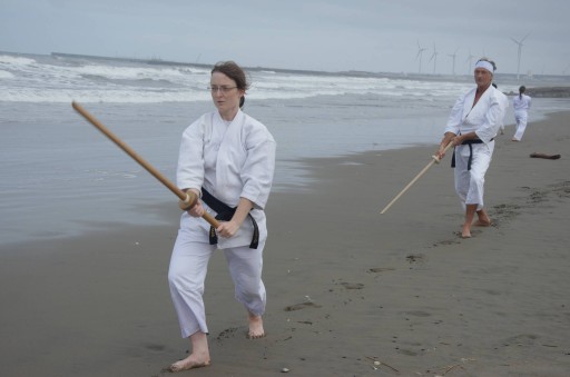 Training at Kashima beach 2.jpg